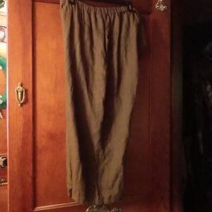 FLAX by Jeanne Engelhart wide leg pants